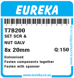 T7B200 - Set Screw & Nut -T7B200_Label_T